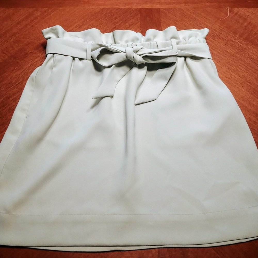 NEW Express High Waisted Tie Mini Skirt